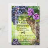 逃婚 ワインテーマのウェディングフォト 招待状 (裏面)