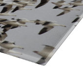 逃走中のガチョウの群れ カッティングボード (角)