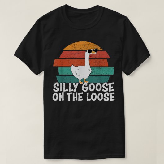 逃間抜けれた鵞鳥 Tシャツ (デザイン正面)