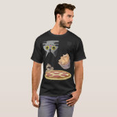 逆おもしろいさまに空腹の猫のチップスナックS Tシャツ (正面フル)
