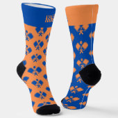 逆おもしろいピックボールのクルーソックス ソックス (傾斜あり)