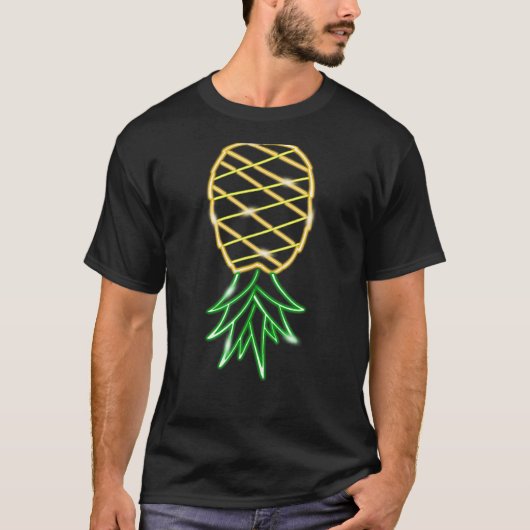 逆おもしろいPineapple – スインガーパーティー80s Re Tシャツ (正面)