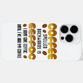 逆から読むとコーヒー コーヒー好き Case-Mate iPhoneケース (裏面 (横))