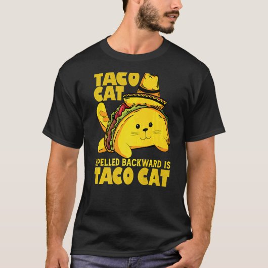 逆から読むとCinco De MayなTacocat Tシャツ (正面)