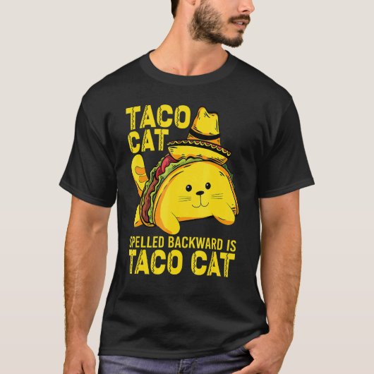 逆から読むとCinco De MayのTacocat Tシャツ (正面)