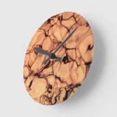 逆きらめく青水 ラウンド壁時計 (傾斜)