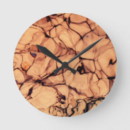 逆きらめく青水 ラウンド壁時計