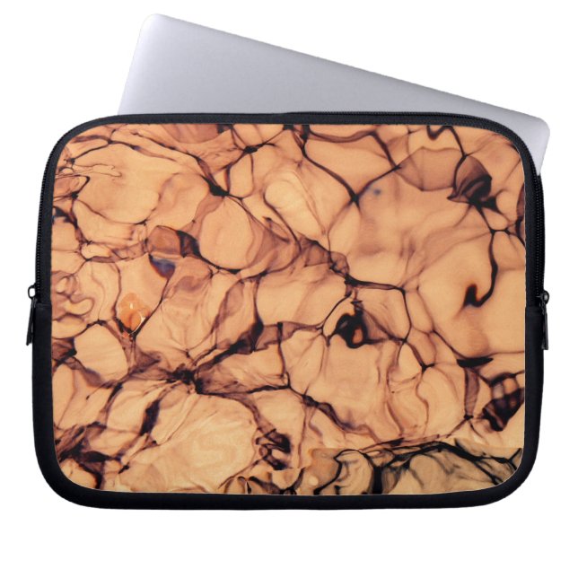 逆きらめく青色 ラップトップスリーブ (正面)