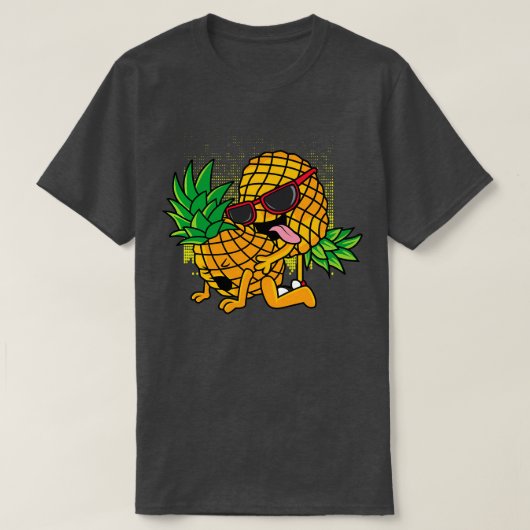 逆さおもしろいPineappleスインガーセクシージョークの男性 Tシャツ (デザイン正面)