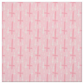 逆さになった十字型パステルピンク ファブリック (見本)