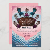 逆さのディナーパーティー, モダンシュルレアリズム 招待状 (正面/裏面)