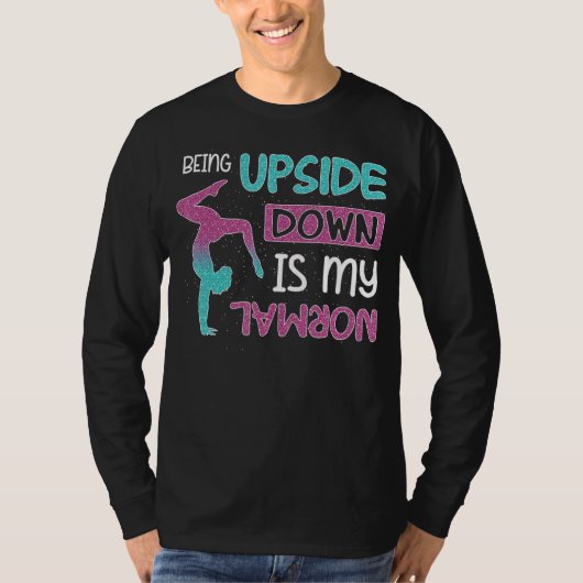 逆さまにいるのが普通だ Tシャツ (正面)