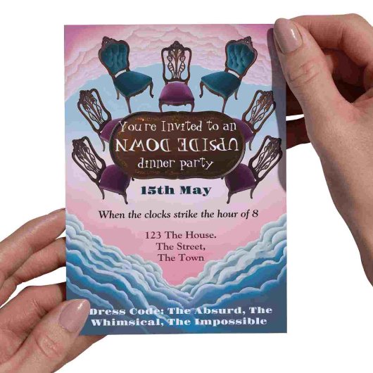 逆さまにしたディナーパーティー、シュラモダンリアリズム 招待状