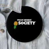 逆さまにしたパイナップル誇りを持ったメンバースインガー協会 缶バッジ (インサイチュ)