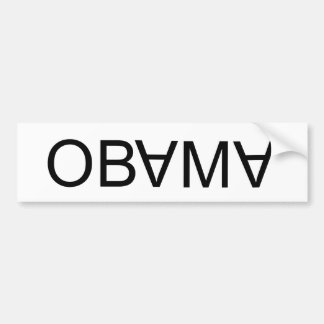 逆さまにオバマ、! バンパーステッカー