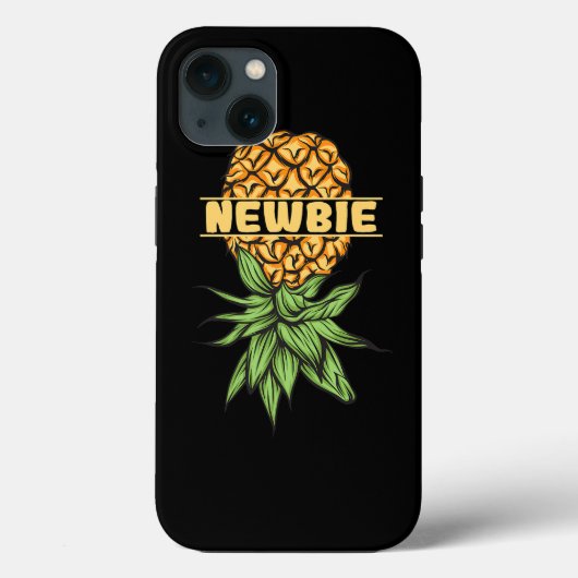 逆さまにパイナップルスインガーニュービー初心者の男性 Case-Mate iPhoneケース (裏面)
