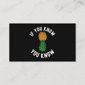 逆さまにパイナップルスイングースパーティーバイセクシュアルBi N 名刺 (裏面)