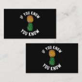 逆さまにパイナップルスイングースパーティーバイセクシュアルBi N 名刺 (正面/裏面)