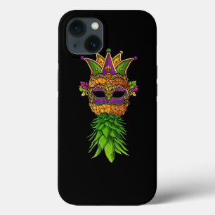 逆さまにパイナップルマスクマルディグラスシャツキッズM iPhone 13ケース