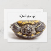 逆さまに与えないウミガメ勇気付けられる ポストカード (正面/裏面)