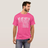 逆さまに旗を下げても大丈夫じゃない Tシャツ (正面フル)