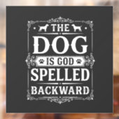逆さまに書いたおもしろい犬の神 ウィンドウサイン (シート2)