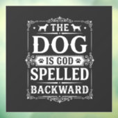 逆さまに書いたおもしろい犬の神 ウィンドウサイン (シート3)