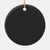 逆さまに書いたおもしろい犬の神 セラミックオーナメント (裏面)