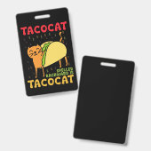 逆さまに書くとタコキャット タコス 猫 シンコデマヨ バッジ (正面＆裏面)