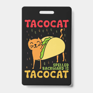 逆さまに書くとタコキャット タコス 猫 シンコデマヨ バッジ