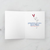 逆さまに誕生日のカップケーキ カード (内部)