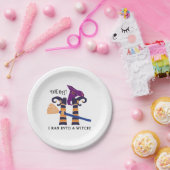 逆さまに魔女の脚おかしなハロウィンパーティー ペーパープレート (パーティー)