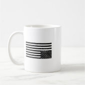 逆さまのアメリカ国旗 コーヒーマグカップ (左)