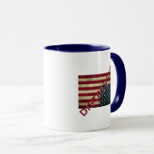 逆さまのアメリカ国旗 コーヒーマグ マグカップ (正面右)