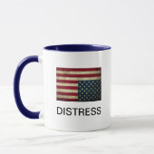 逆さまのアメリカ国旗 コーヒーマグ マグカップ (左)