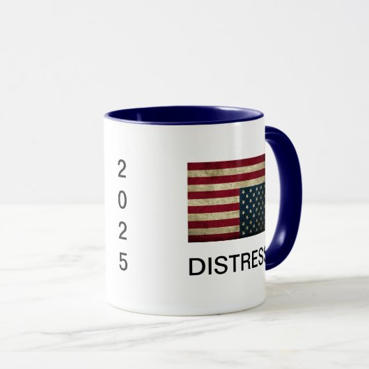 逆さまのアメリカ国旗 コーヒーマグ マグカップ (正面右)
