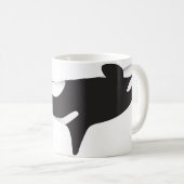逆さまのクジラ コーヒーマグカップ (正面右)
