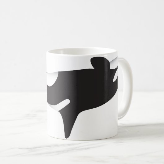 逆さまのクジラ コーヒーマグカップ (正面右)