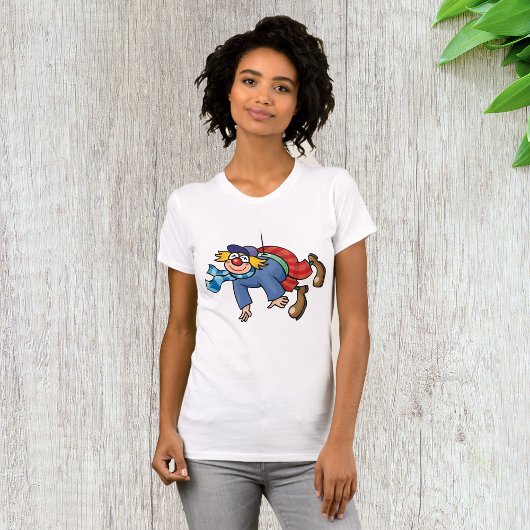 逆さまのコミッククラウン Tシャツ