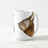 逆さまのサンシャインキャット コーヒーマグカップ (正面右)