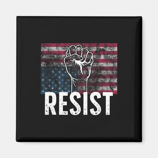 逆さまのディストressedアメリカ国旗 USA マグネット (正面)