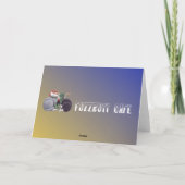 逆さまのネズミのクリスマスカード(ブランク) シーズンカード (裏面)