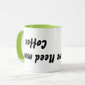 逆さまのマグ マグカップ (正面左)