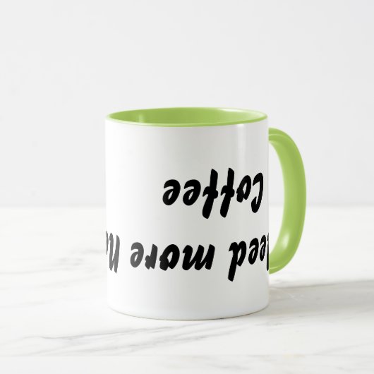 逆さまのマグ マグカップ (正面右)