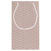 逆さまのラベンダーパターン スモールペーパーバッグ (裏面)