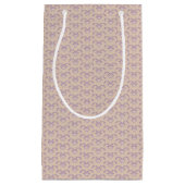 逆さまのラベンダーパターン スモールペーパーバッグ (正面)