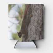 逆さまのリス 缶クーラー (正面)
