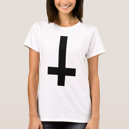 逆さまの十字 Tシャツ (正面)
