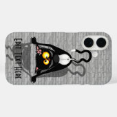 逆さまの猫の面白いキャラクター Case-Mate iPhoneケース (裏面 (横))