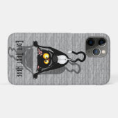 逆さまの猫の面白いキャラクター Case-Mate iPhoneケース (裏面(横))